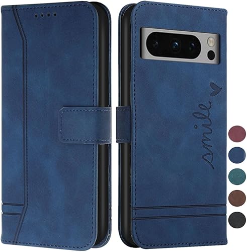 Vista 13 de Funda tipo cartera para Google Pixel 8, Google Pixel 8 con tarjetero de cuero con función atril magnética de protección completa para Google Pixel 8