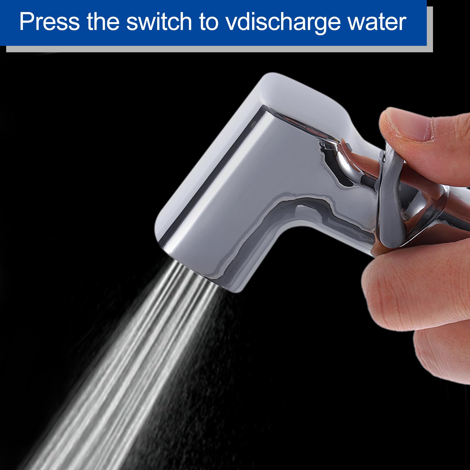 uxcell Bidet Sprayer Pressurized Handheld Bidet Sprayer for Toilet Jet Spray Bidet Attachment Bidet Toilet Sprayer Head for — view 4