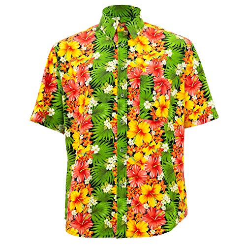 Chemise tropicale homme Loud Originals haut coloré vacances été mode casual chic motif fleur