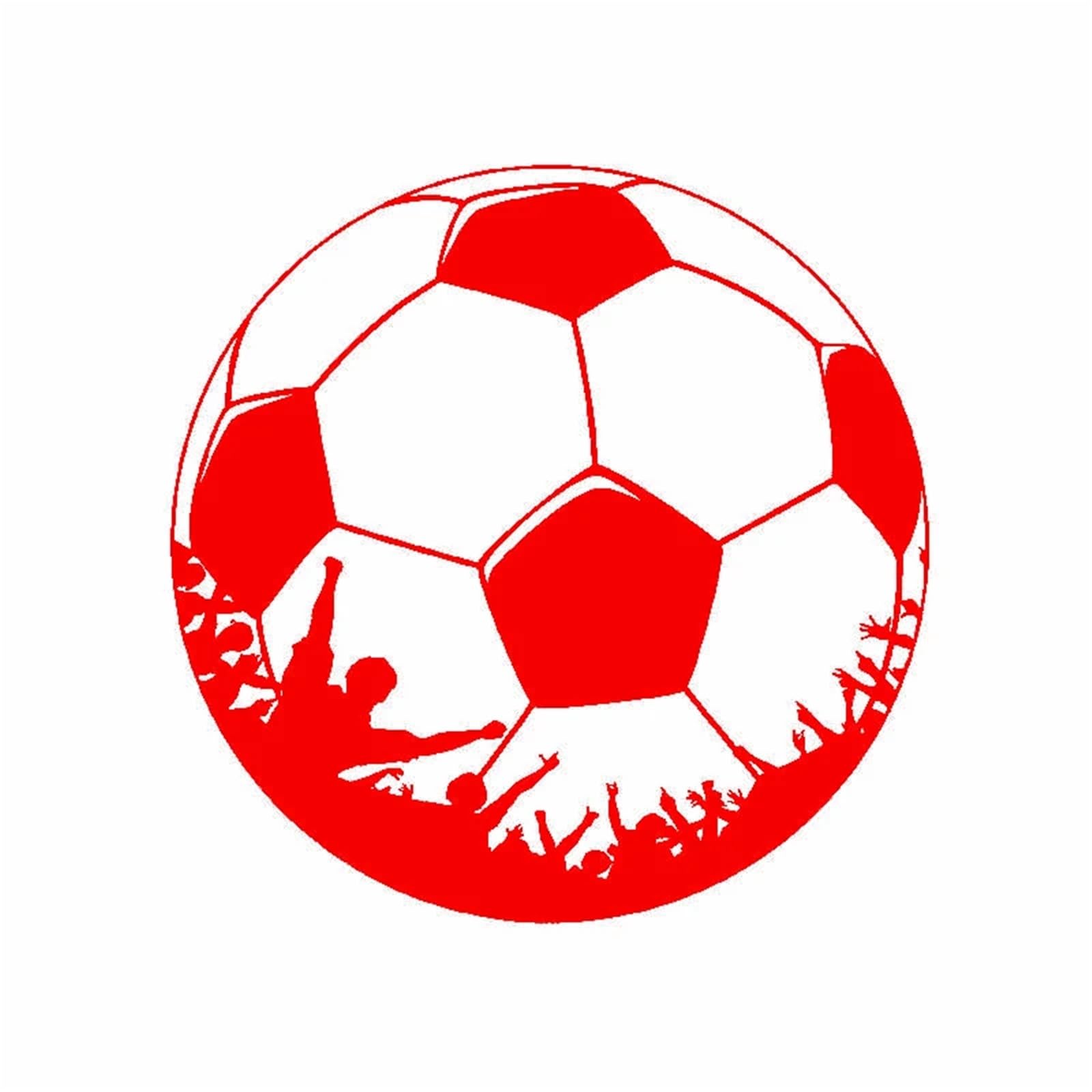 HAfgDJ Football Pattern Stickers On Car Sunscreen and Waterproof Sticker Cover Scratches Car Decoration Motorcycle Decals