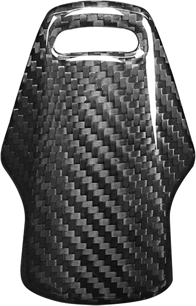 Compatible wth Carbon Fiber Gear Shift Knob Head Cover Automotive Shift Lever Modified Decoration for Chevrolet Corvette C8 2020 2021 2022 2023 2024 (Black)
