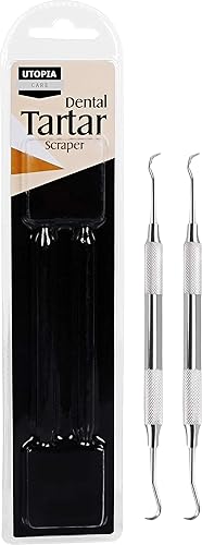 Miniatura 8 de Utopia Care - Herramienta rascador dental profesional de sarro - púa dental, removedor de sarro de doble extremo para dientes, removedor de placa,