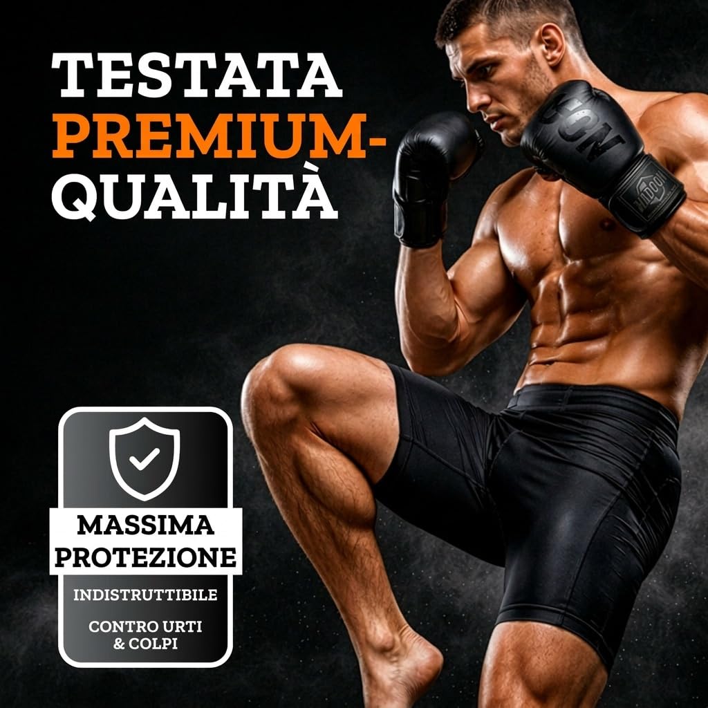 MADGON Jockstrap Uomo vestibilità Perfetta – Sospensorio Uomo Ampia libertà di Movimento – Conchiglia Muay Thai Massima comodità – Vita Elasticizzata con Sacca Inclusa
