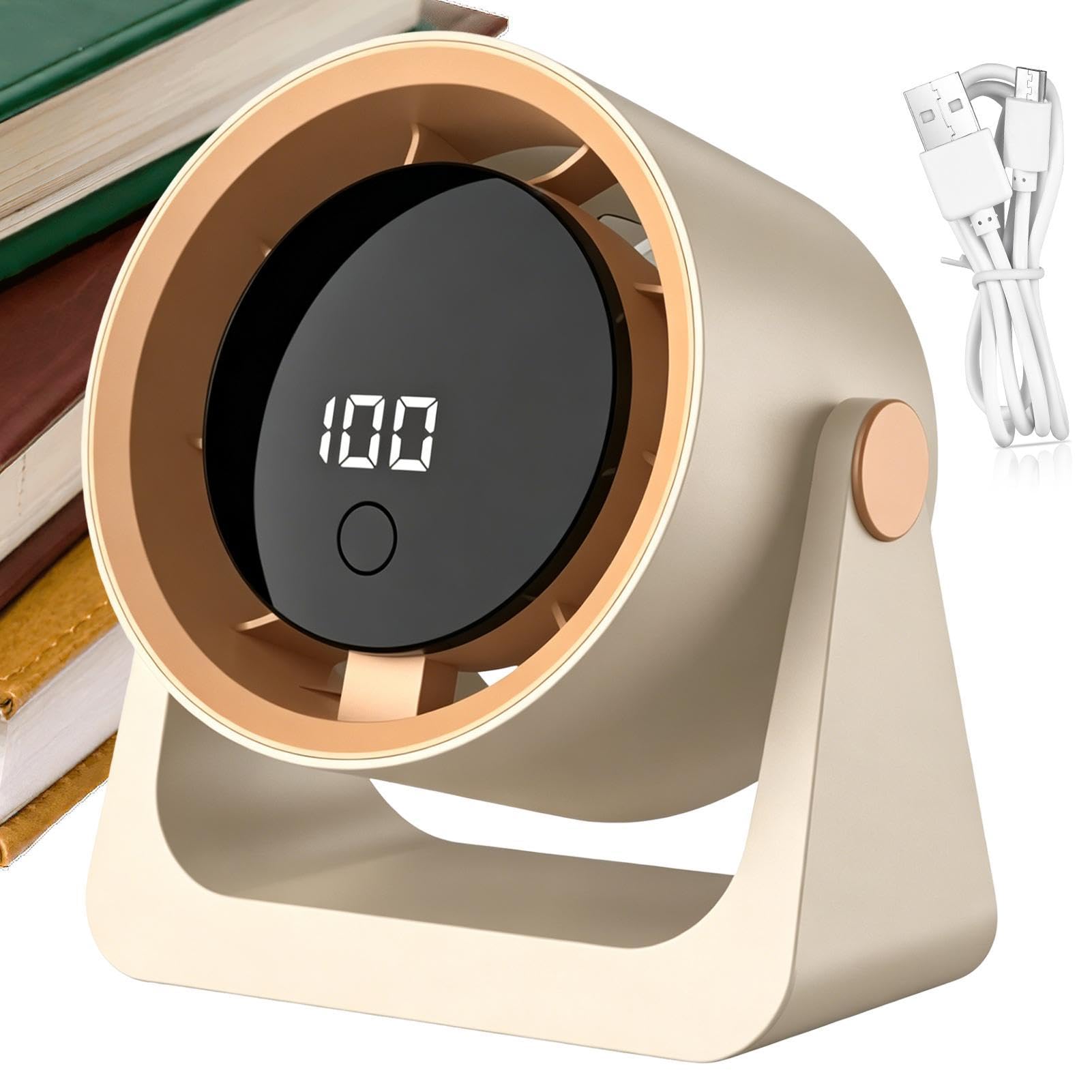 Ventilateur de bureau silencieux écran numérique 100 vitesses ventilateur de table