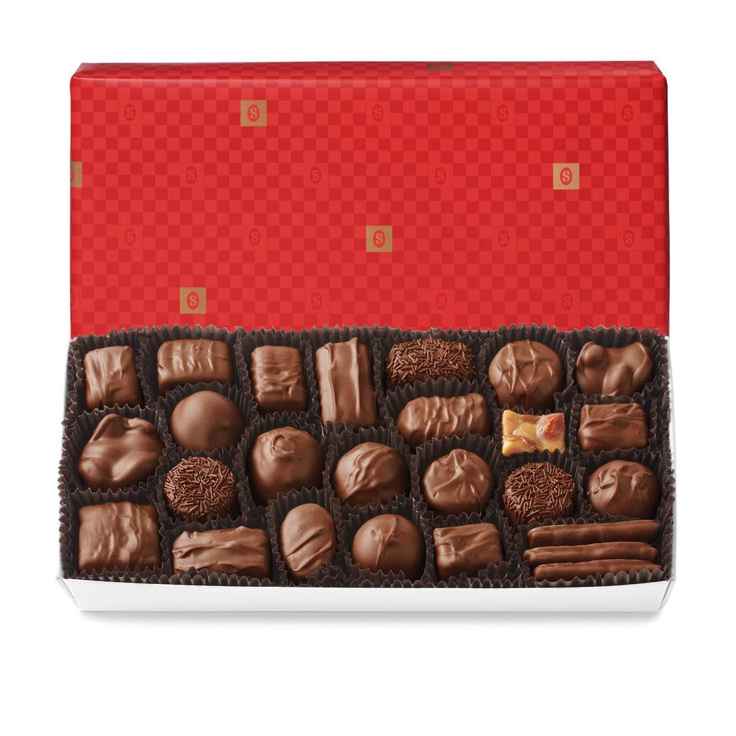 See's Candies Milk Chocolates (2 Pound (Pack of 1), Red Gift Wrap)
