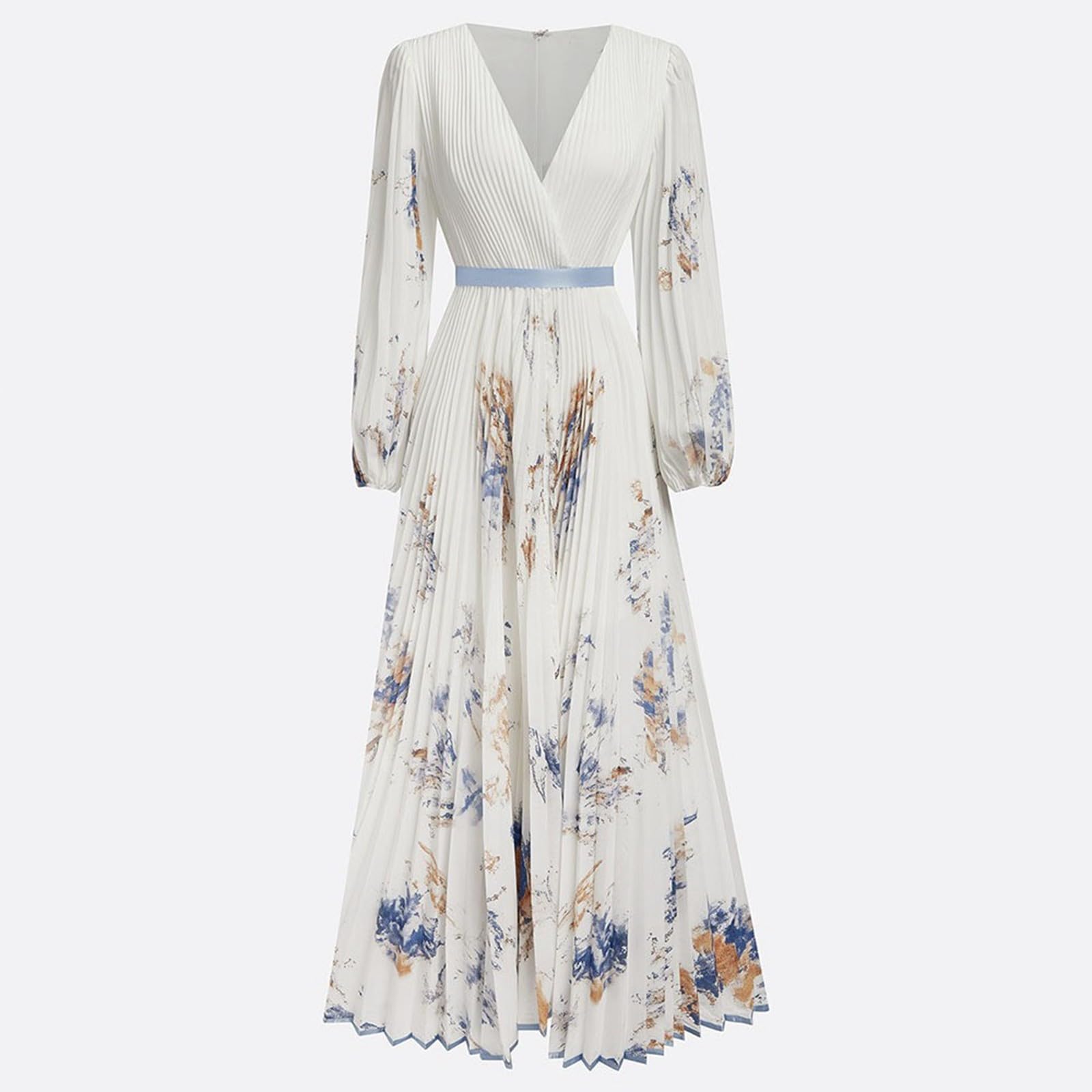Robe de soirée élégante pour mariage, robe de cocktail trapèze pour femme, robe en mousseline de soie, col en V, robe maxi d'été taille haute, robe florale, robe de cocktail, robe d'été décontractée