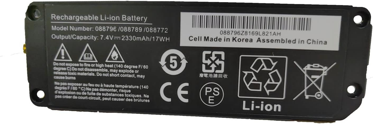 088796 088789 088772 Bluetooth Speaker Battery Compatible with Soundlink Mini 2 Series (7.4V 17Wh)