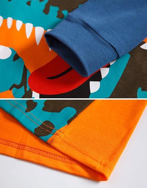TEDD Boys Pyjamas Dinosaur Nightwear Cotton Toddler Clothes Kids Sleepwear Long Sleeve Christmas Pjs Sets 2 Piece Outfit Xmas Gift 1-12 Years - 4