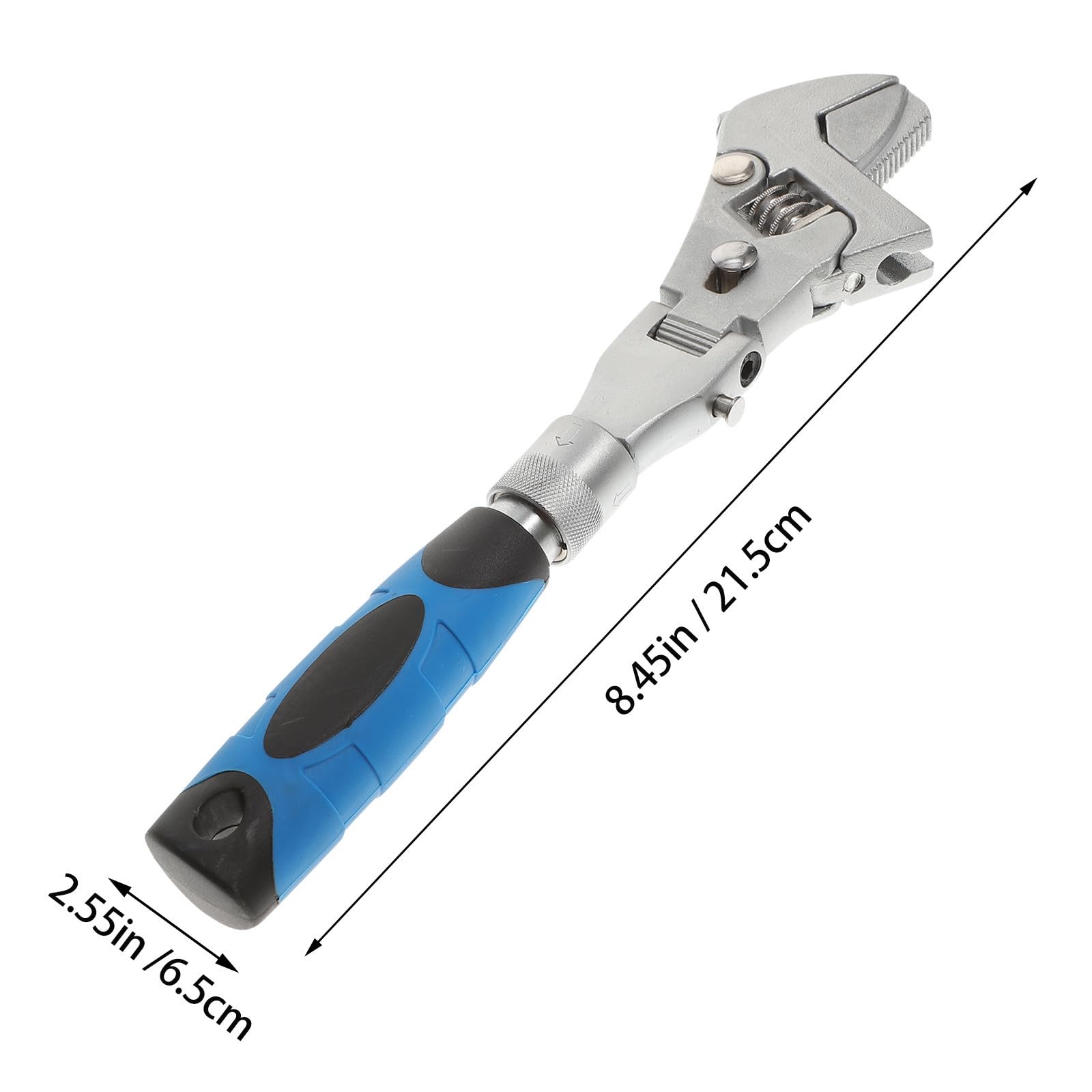 Llave de Trinquete Plegable Cabeza Giratoria y Extensión Telescópica