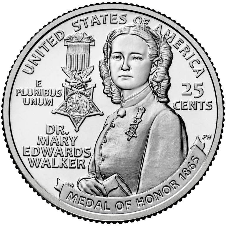 2024 P, D Dr. Mary Edwards Walker, American Women Quarter