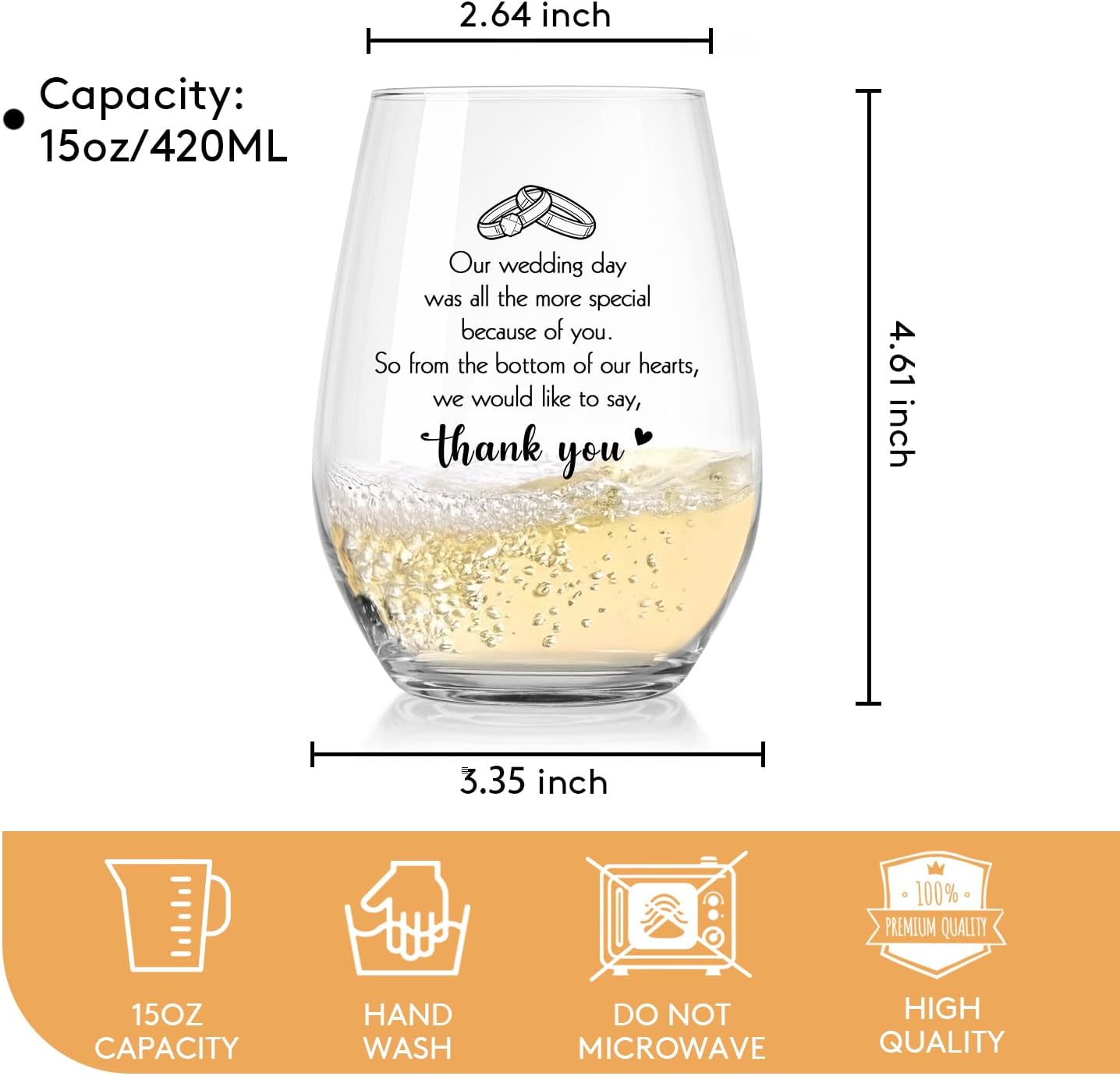 Wedding Officiant Gifts Wine Bag from Couple, Bride Groom Thank You Wedding Gift, Funny Wine Glass Set, Pairs Well with Officiant - Image 2