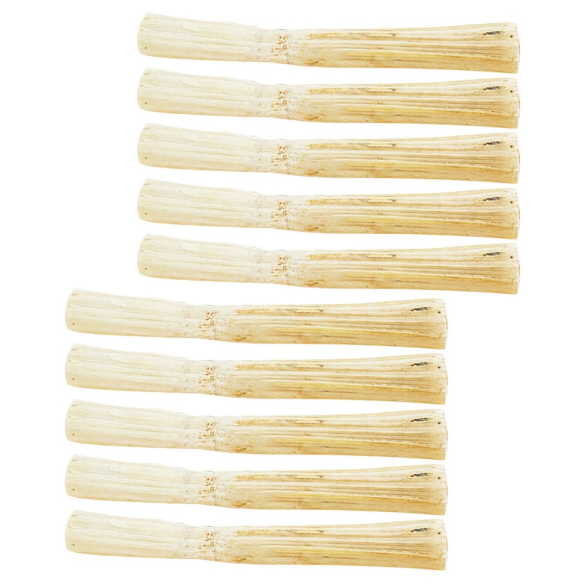 Yardwe Canna Di Bambù Naturale Per Conigli Cincillà Criceti e Piccoli Animali Domestici Snack Da Masticare Forma Di Coniglietto Per Digrignare i Denti Di Bastoncini Da Masticare