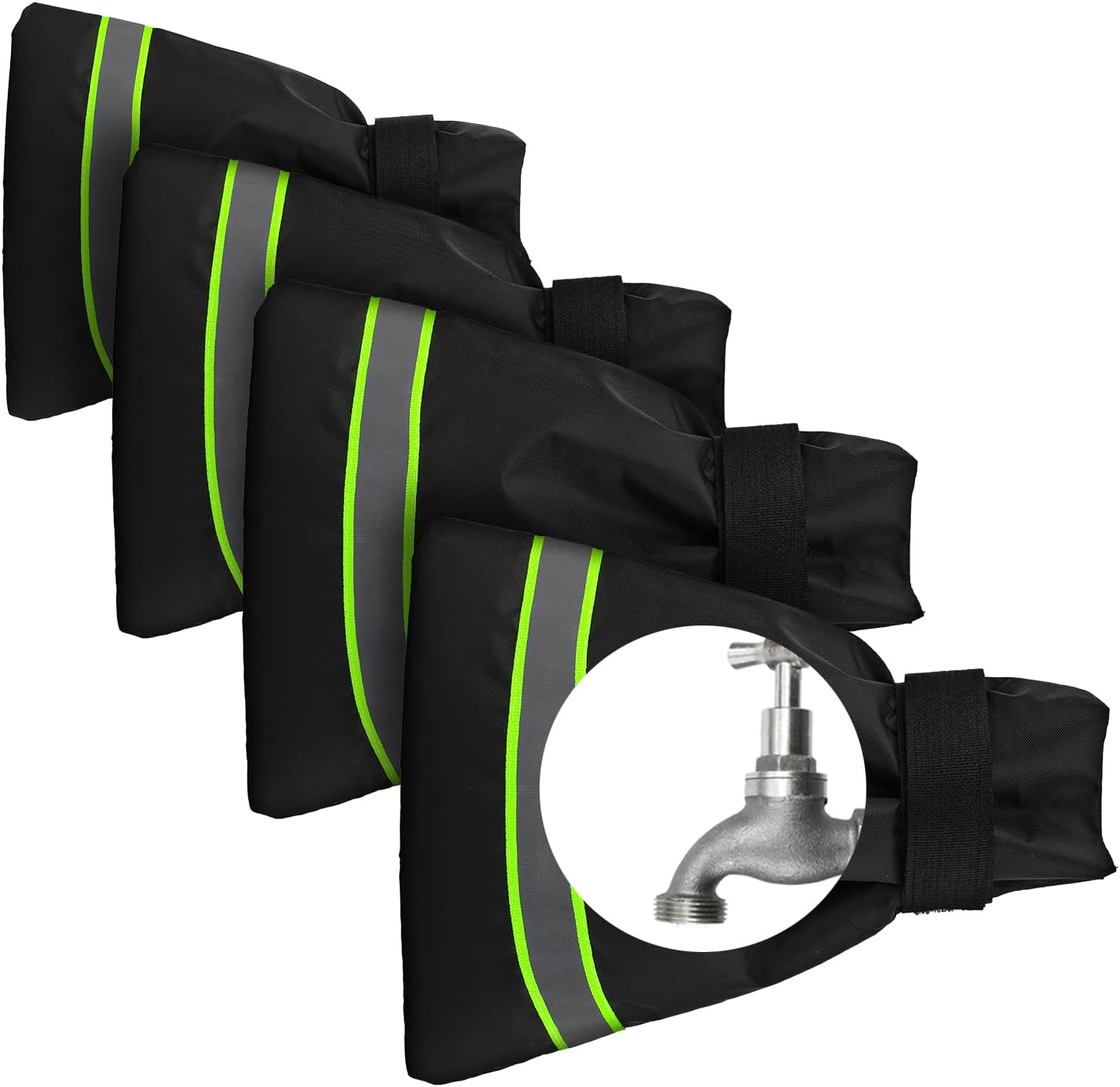 4pcs Faucet Covers for Winter, AntiFreeze Outdoor Tap