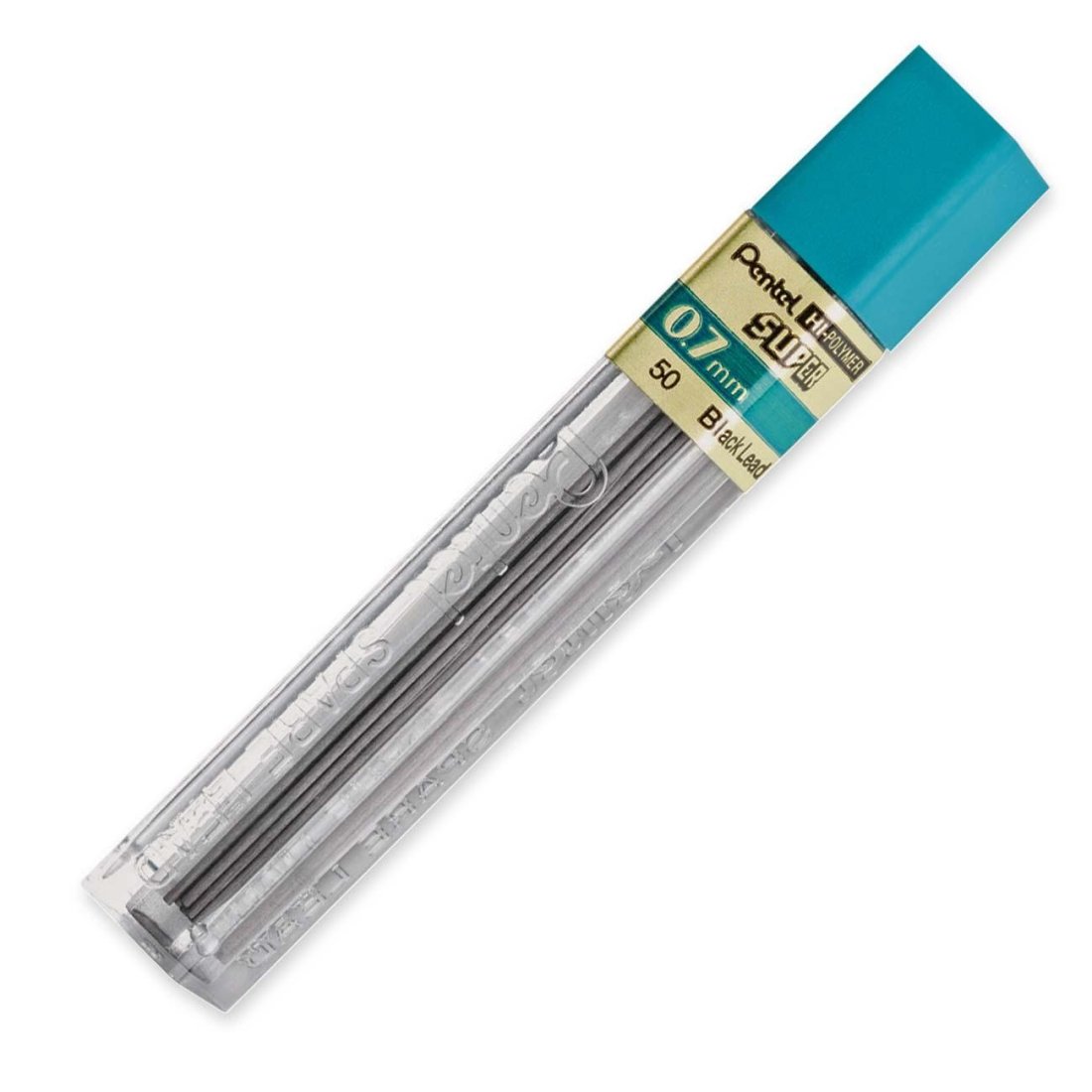 Hi-Polymer Lead, 0.7 mm, Medium, 2B, Black, Sold as 1 Tube, 12 Tube per Tube