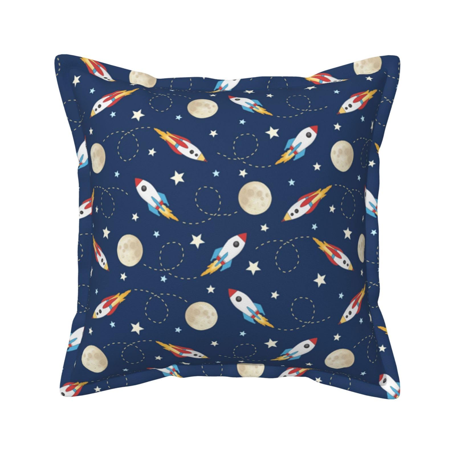 Housse de coussin fusée espace cuir extérieur lit auto