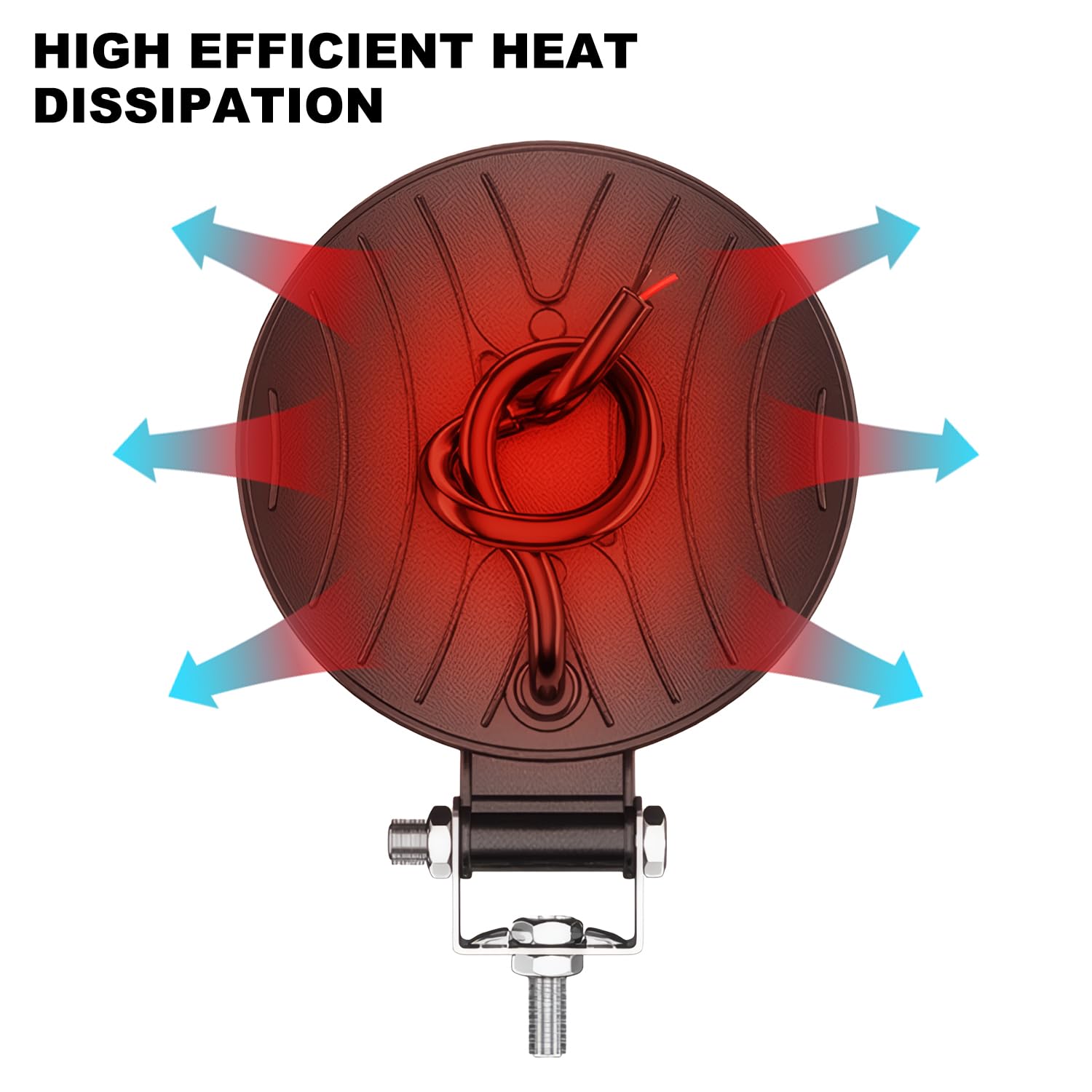 GLL Foco LED de Trabajo 12W 12V 24V, 3.3 Pulgadas Ultra Fino Haz de Inundación, 1200LM Focos Gran Angular Impermeable IP67 para Tractor, Todoterreno, Camión (Pack de 4)