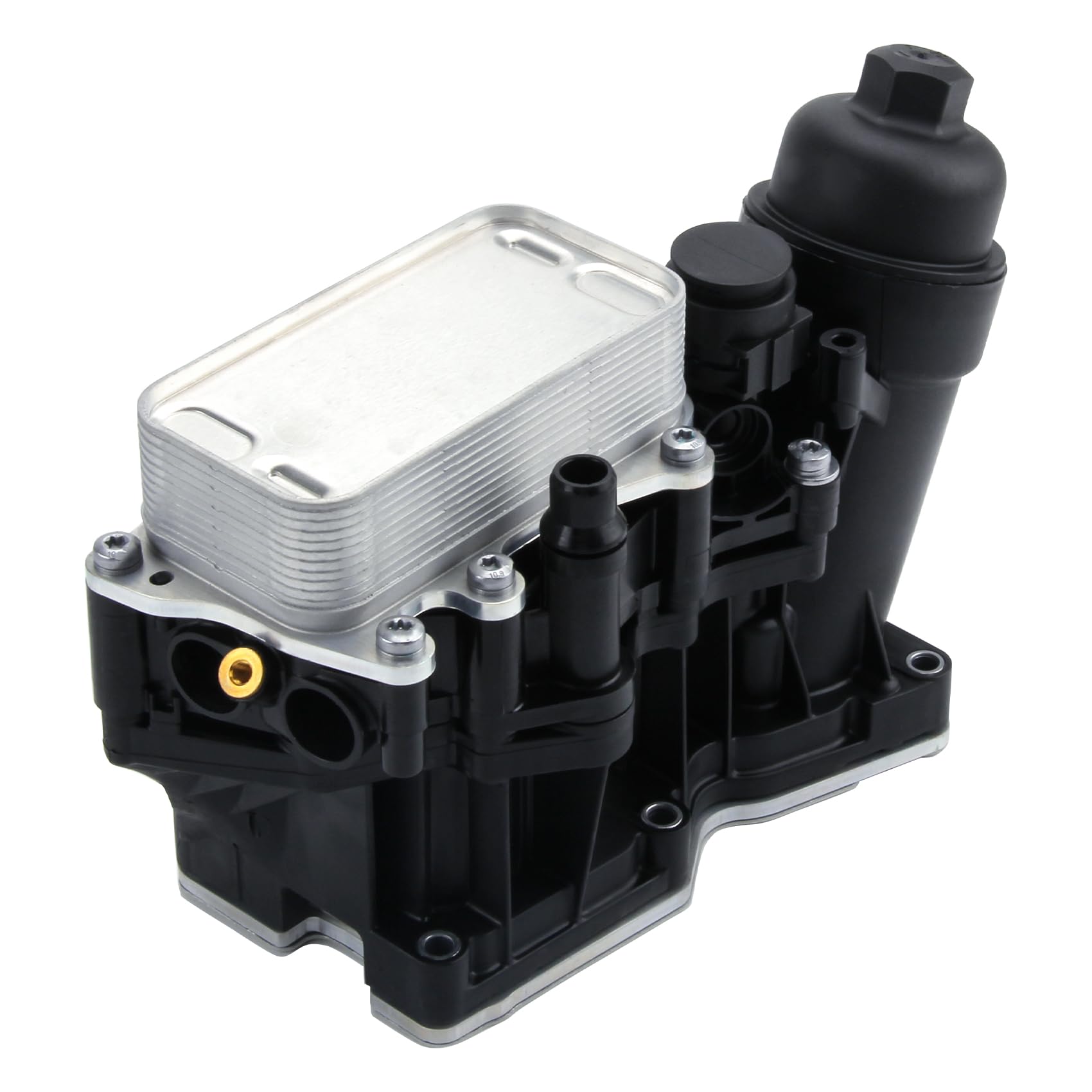 DOCAS Refroidisseur d'huile à moteur 11428507697 11428507694 compatible pour 1er F20 F21 2er F22 3er E90 F30 F80 E93 5er F10 F18 F11 X1 X3 X5 E84 F15 F25