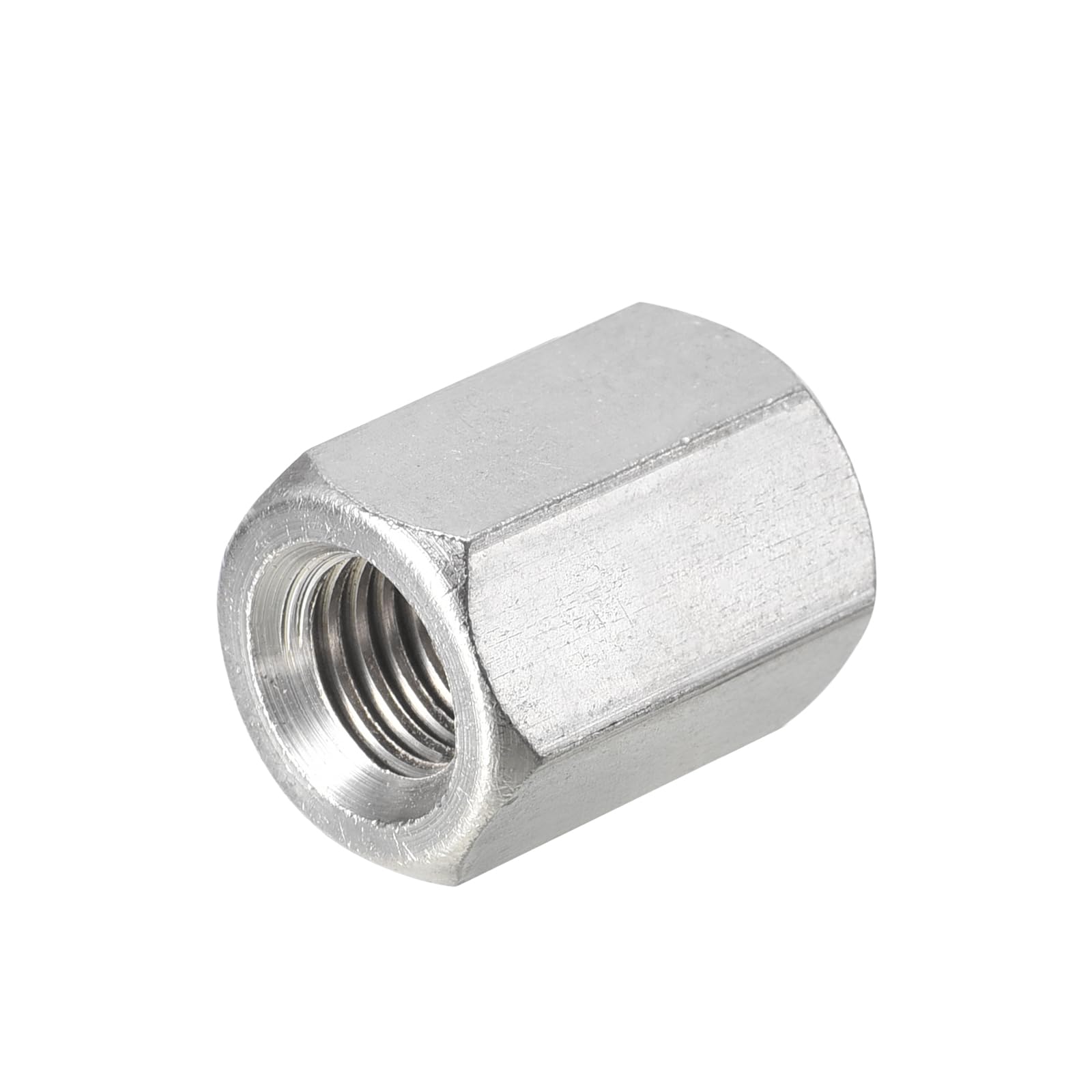 QUARKZMAN Nakrętki sprzęgła sześciokątnego ze stali nierdzewnej 304 metryczne M12 x 1,75 podziałka 25 mm, długość 1 sztuka
