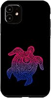 Vista 6 de Funda para iPhone 14 Pro Max Bisexual Pride Sutil Bi LGBTQ Orgullo Gay Lindo Tortuga LGBT