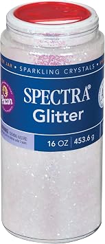 Spectra Arts & Crafts Glitter, Iridescent, 16 oz., 1 Jar
