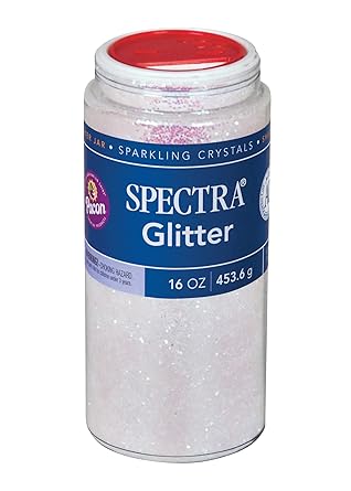 Spectra Arts & Crafts Glitter, Iridescent, 16 oz., 1 Jar
