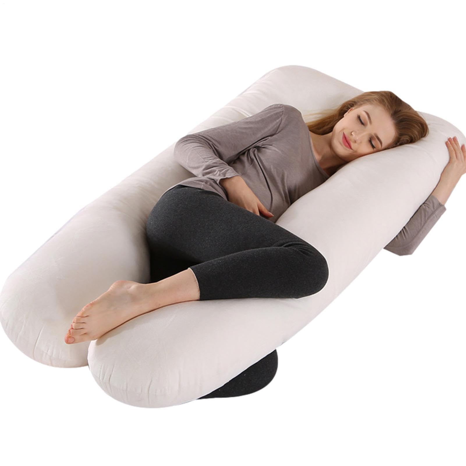 Cuscino laterale per : cuscino per il corpo a U per gravidanza | cuscino regolabile per chi dorme su un lato | cuscino con foro per il braccio, cuscino di supporto rimovibile