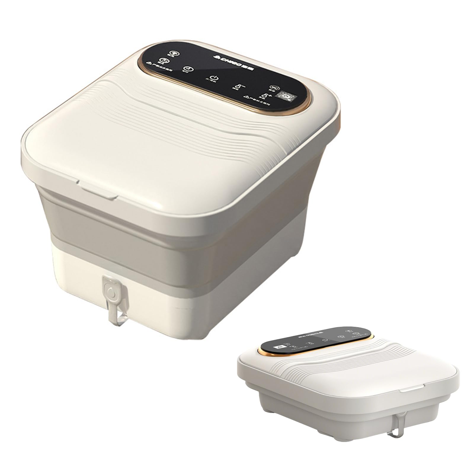 Idromassaggio per pediluvio Pieghevole con Calore, Touch Screen, Telecomando, rulli massaggianti, Timer, idromassaggio, Kit per Pedicure, pediluvio con Controllo della Temperatura, pediluvio