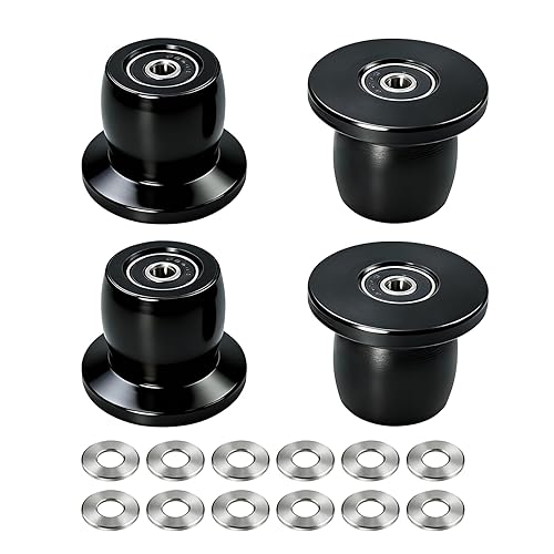 Qty.4 Machined Wheels/Rollers Compatible with Total Gym Replacement, Fits Models