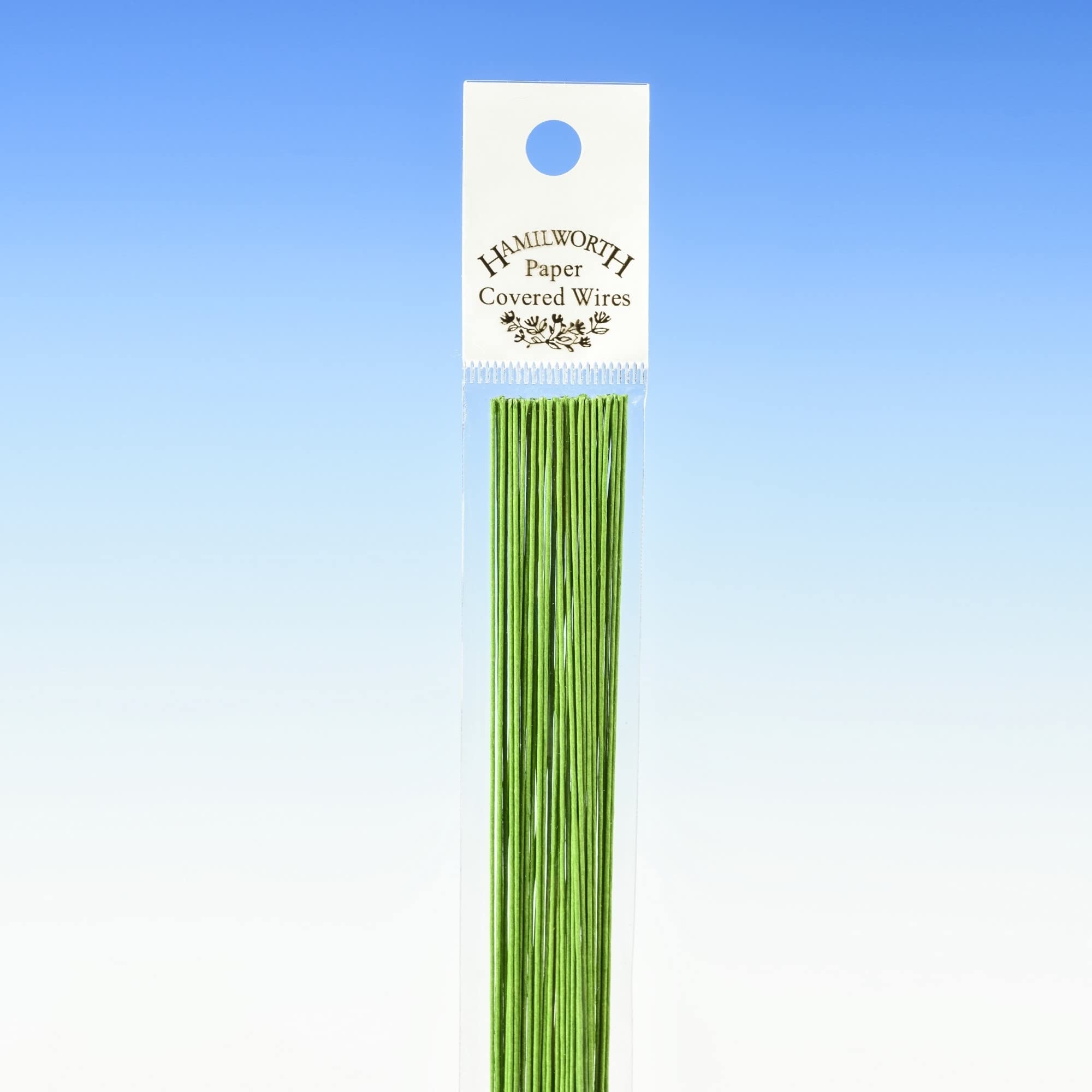 24 Gauge Nile Green Florist Wires x 25 - Hamilworth