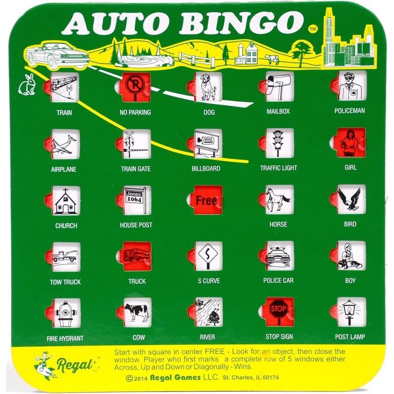 Regal Games Travel Bingo Cards Assorted 24 pc. - Case of: 24;24