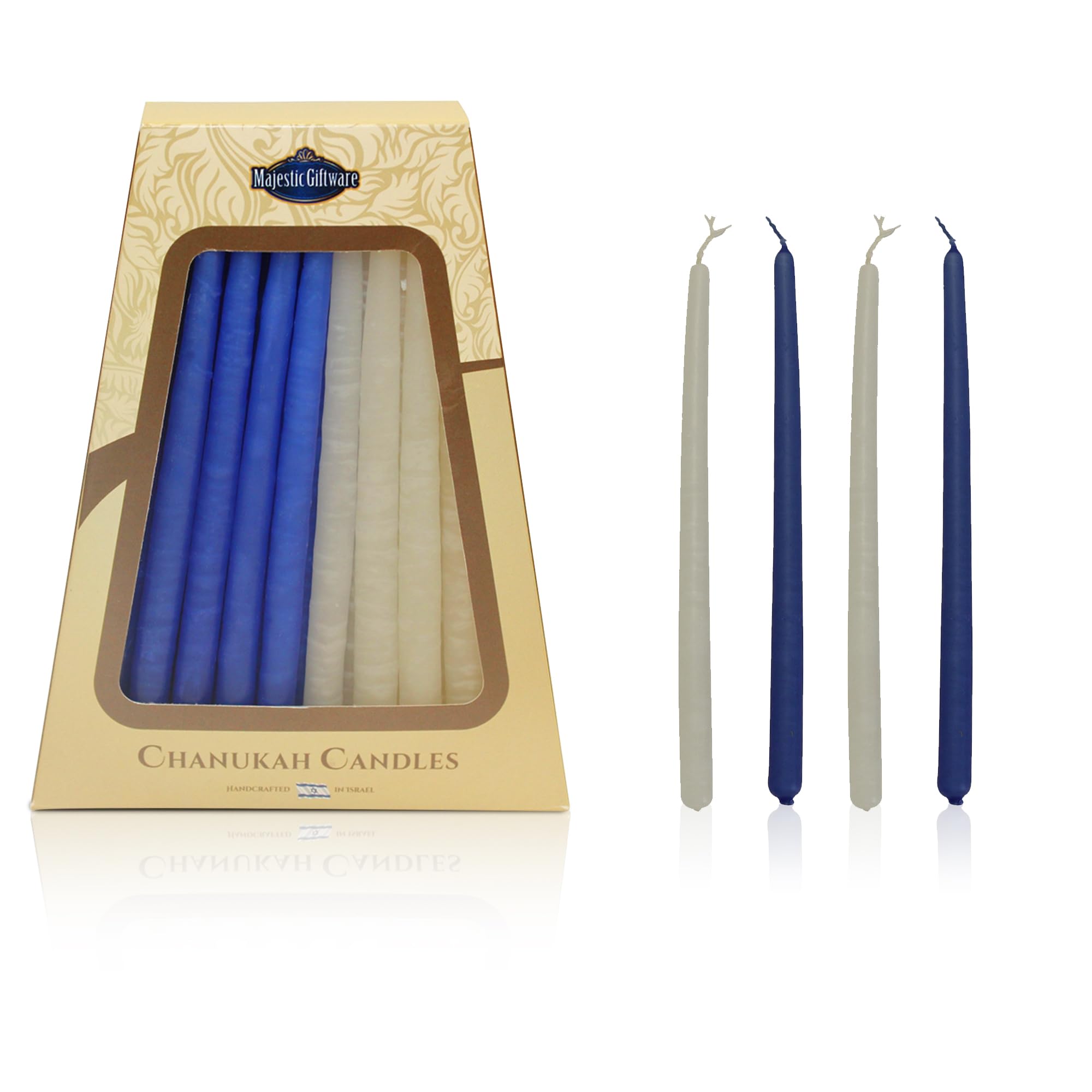 Bougies de Hanoucca bleues et blanches pour les 8 jours de célébration