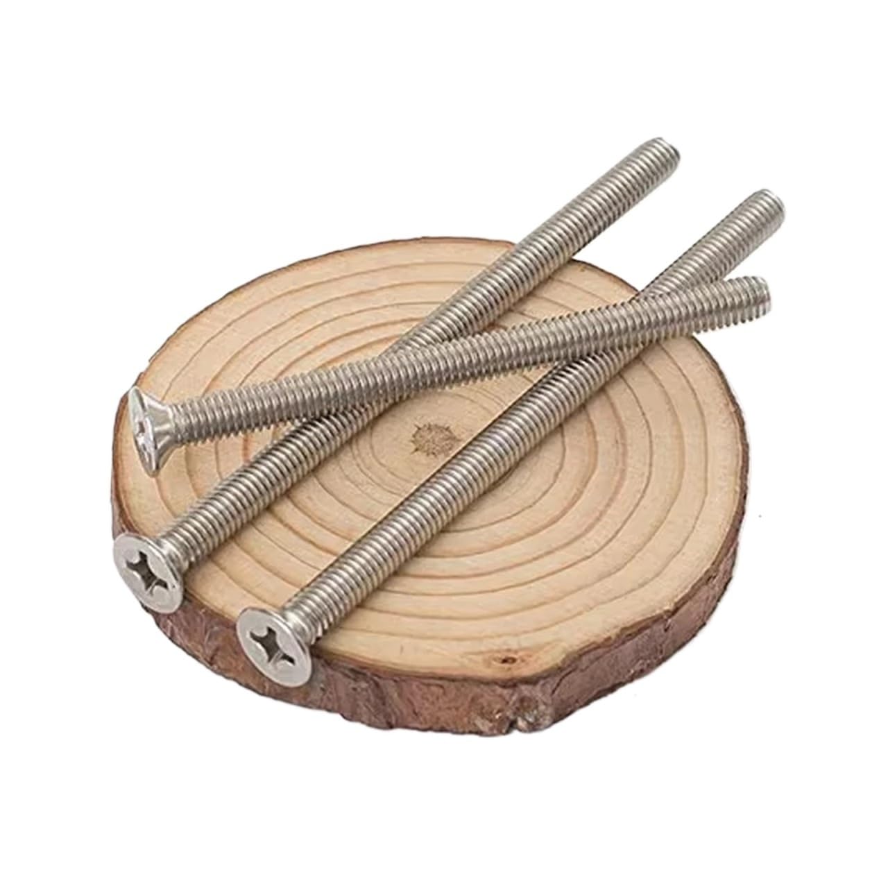 M3 M4 M5 M6 M8 Flat Head Screws 304 Stainless Steel Cross Long Accessories Large-Sized Full(190mm,M5 (5pcs))