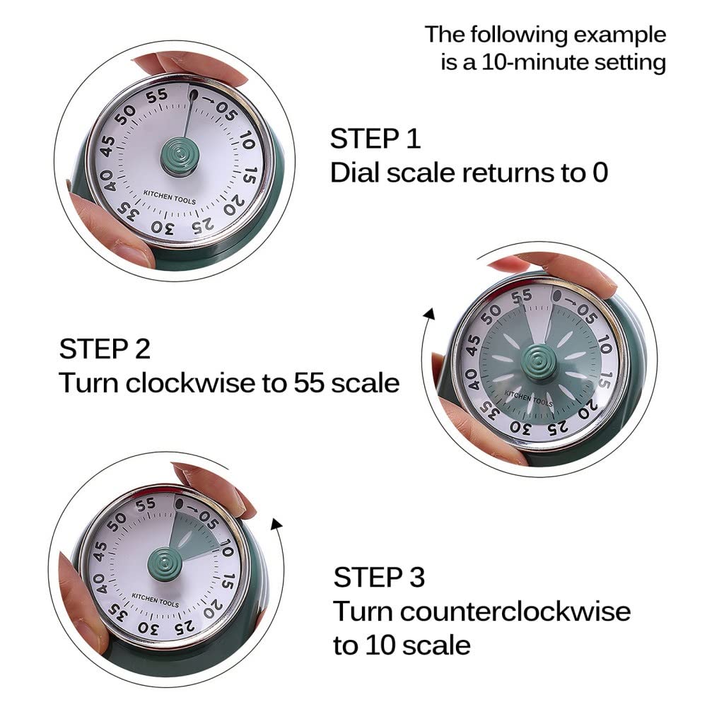 Kuchenny magnetyczny cyfrowy timer ręczny odliczanie minutnik kuchenny odliczanie budzik mechaniczny zegar gotowanie licznik alarmu (szary)