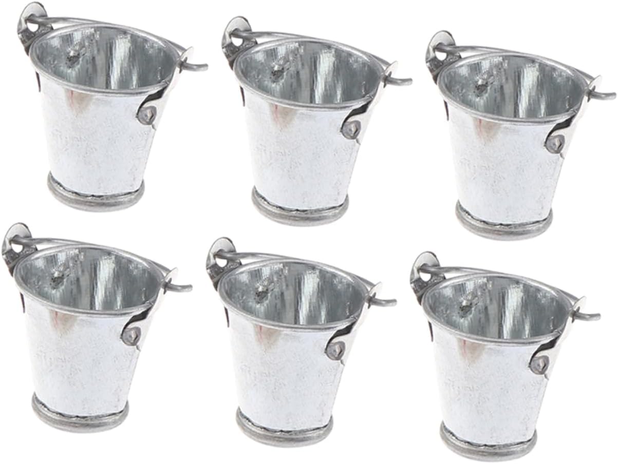 SUPVOX 30pcs Miniature Bucket Simulated Bucket Model for Dollhouse Decoration Lightweight and Realistic Design for Landscapes and Early Learning Toys