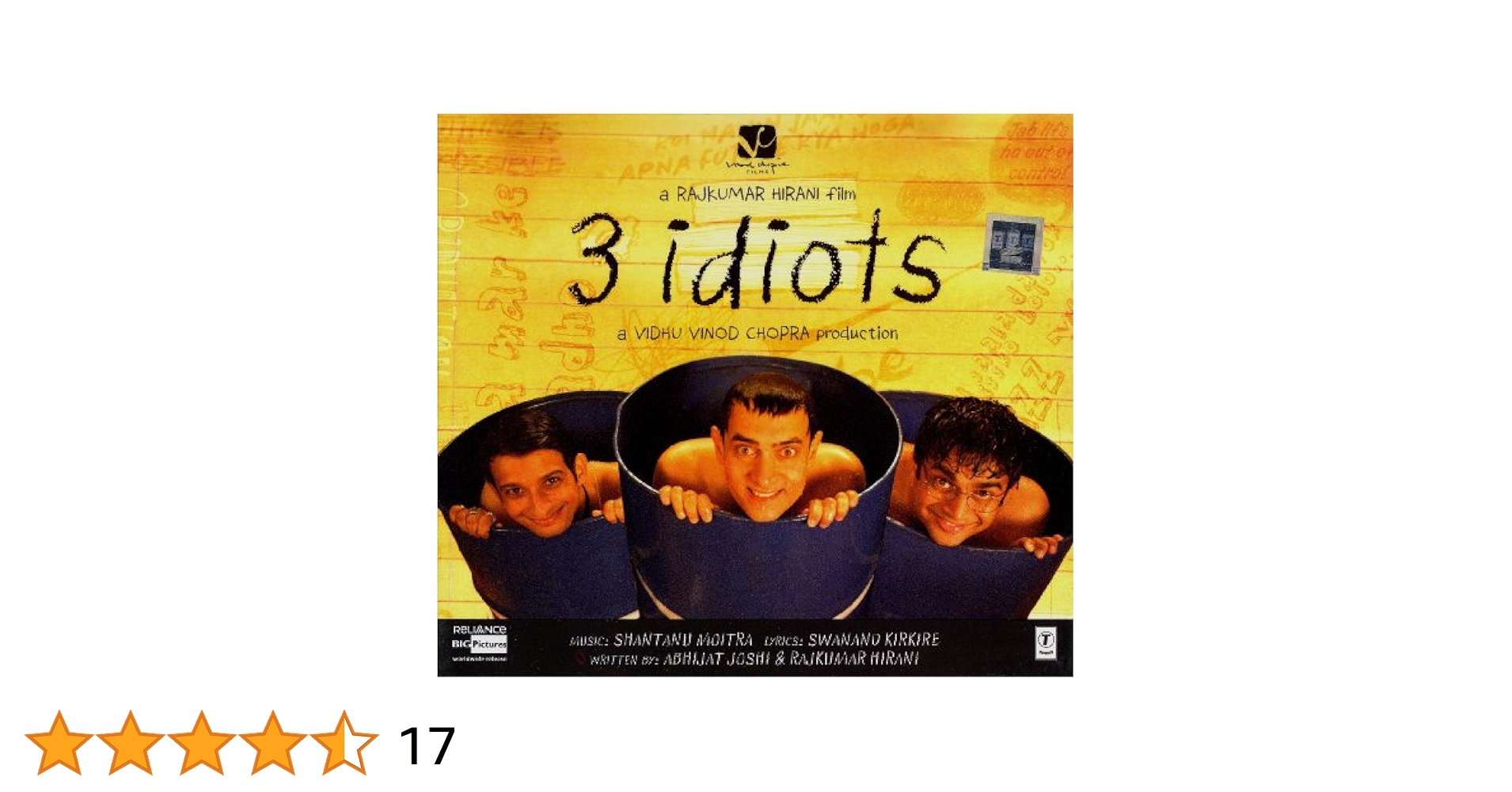 インド映画 o.s.t. CD 音楽監督 Lalit Pandit Amazon.co.jp: 3 Idiots (Cd) (Indian Music / Bollywood Music