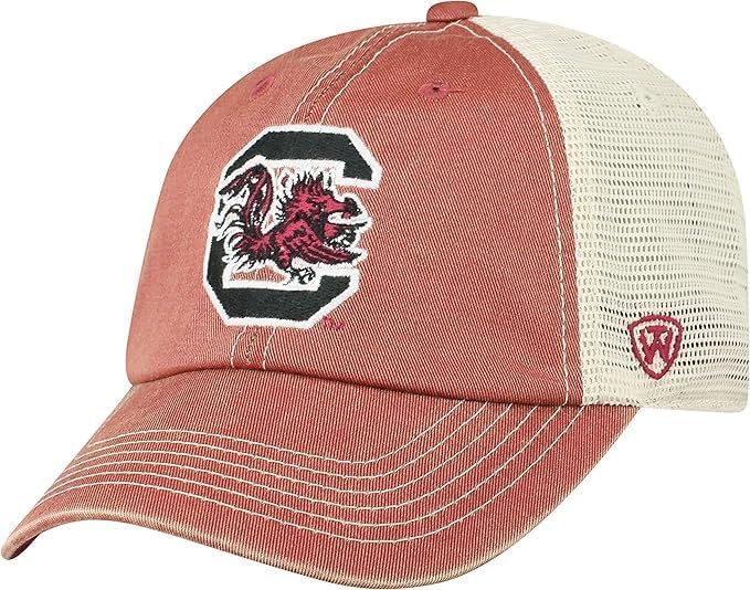 Collegiate Vintage Design Adjustable Hats (US Alpha One Size South Carolina)