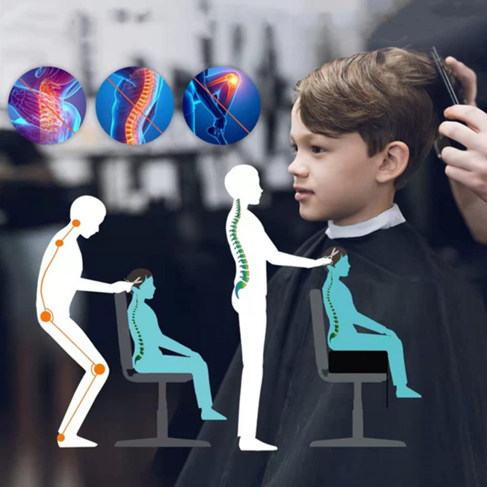 Sitzerhöhung für Friseursalon, Friseurstuhl, Kinder-Sitzkissen, Haarschneiden, Styling, Beauty-Spa-Ausrüstung, Schwarz