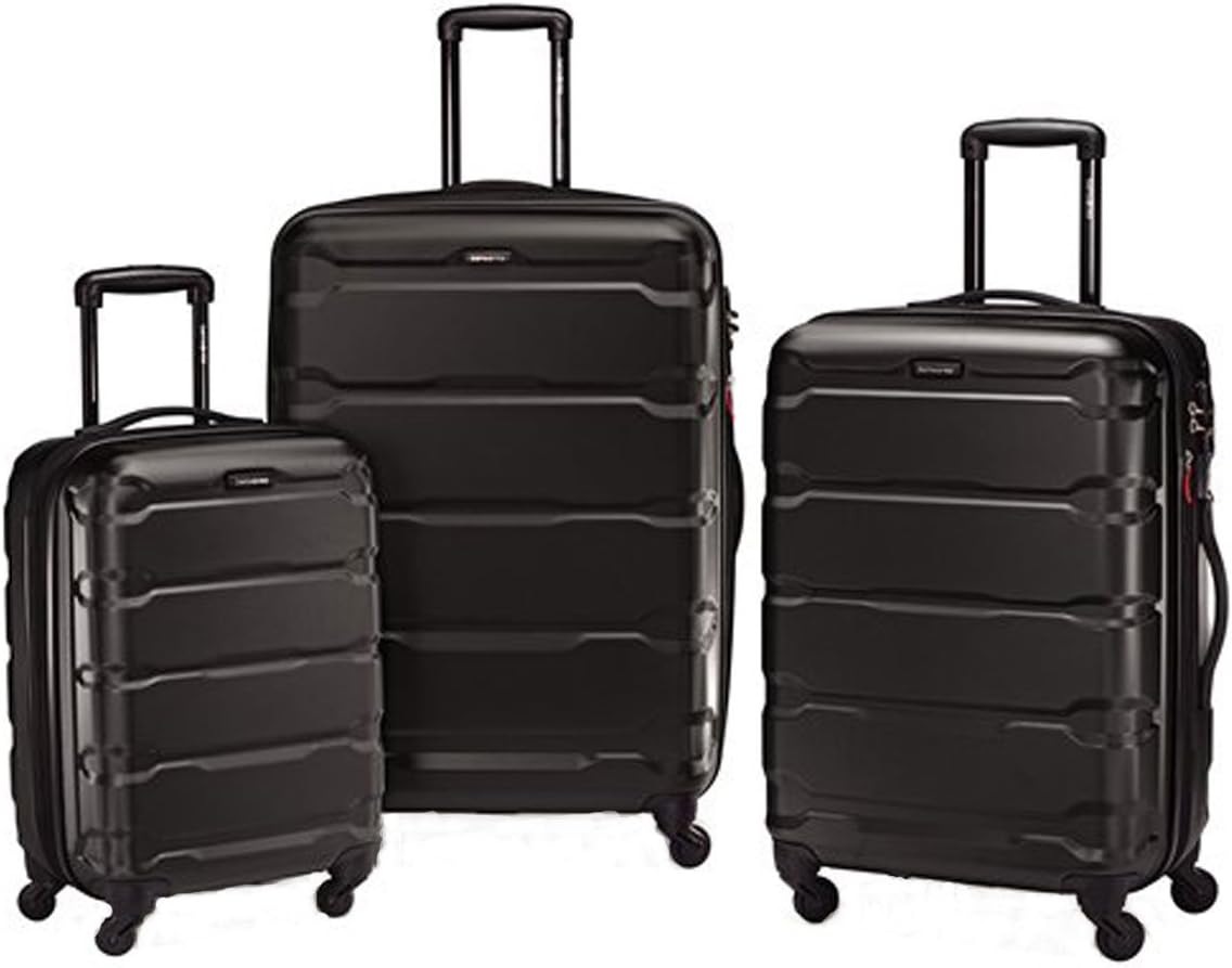 Samsonite Omni PC Hardside Spinner 3 pc set, Black,