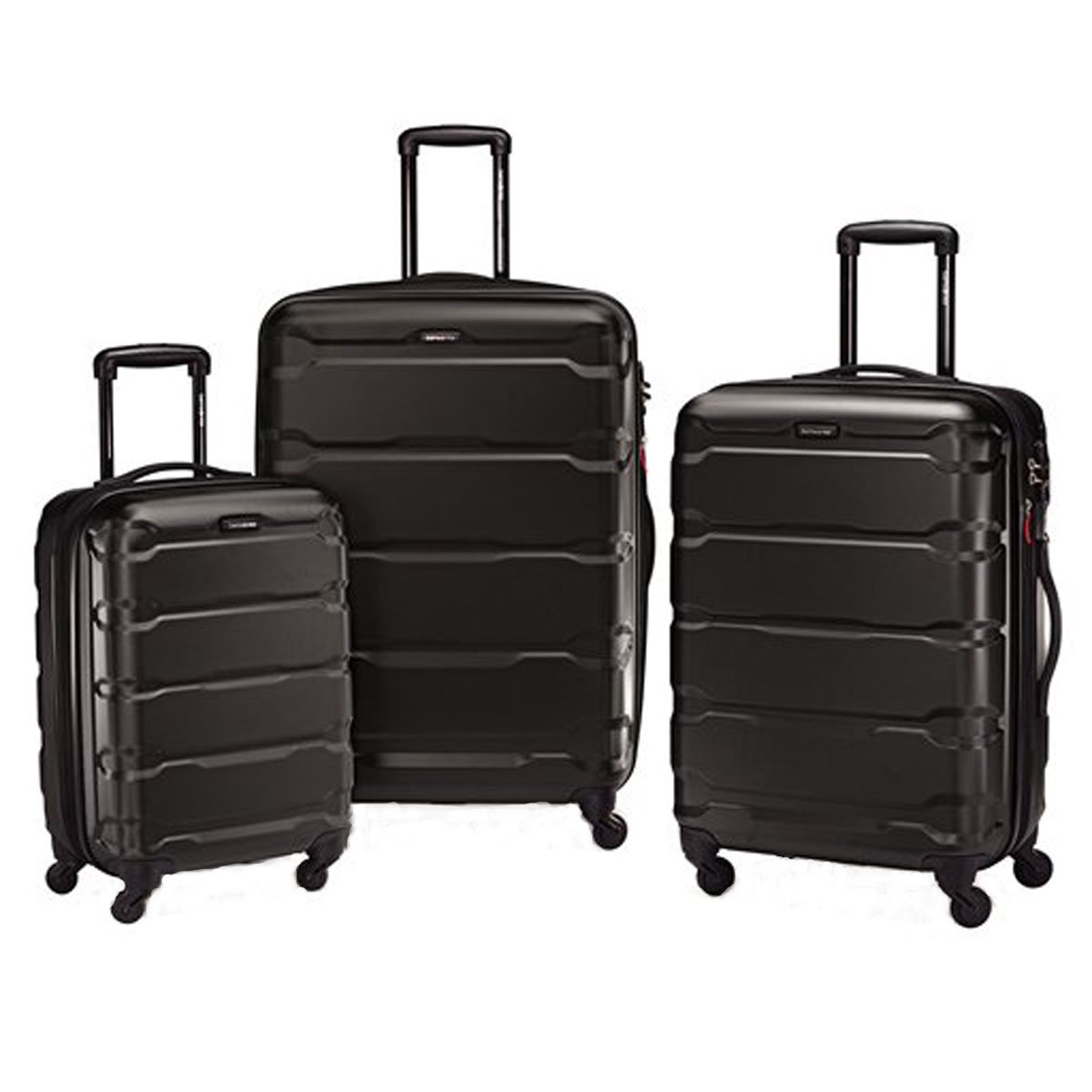 SamsoniteOmni PC Hardside Spinner 3 pc set, Black,