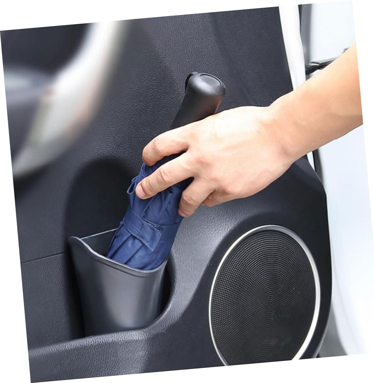 2sets Umbrella Rainproof Holder Car Seat Back Mini Trash Can Abs Material Space-saving Easy to Carry 2pcs*2