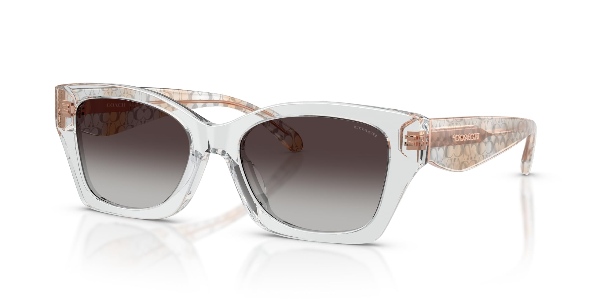 Coach Damen Hc8451u Rechteckige Sonnenbrille, universelle Passform