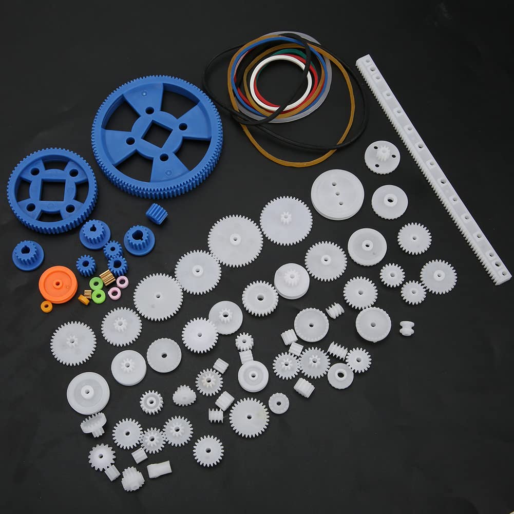 Juego de Engranajes de Plástico, Engranaje de Robot de Bricolaje de Amplia Aplicación Resistente a los Impactos para el Hogar