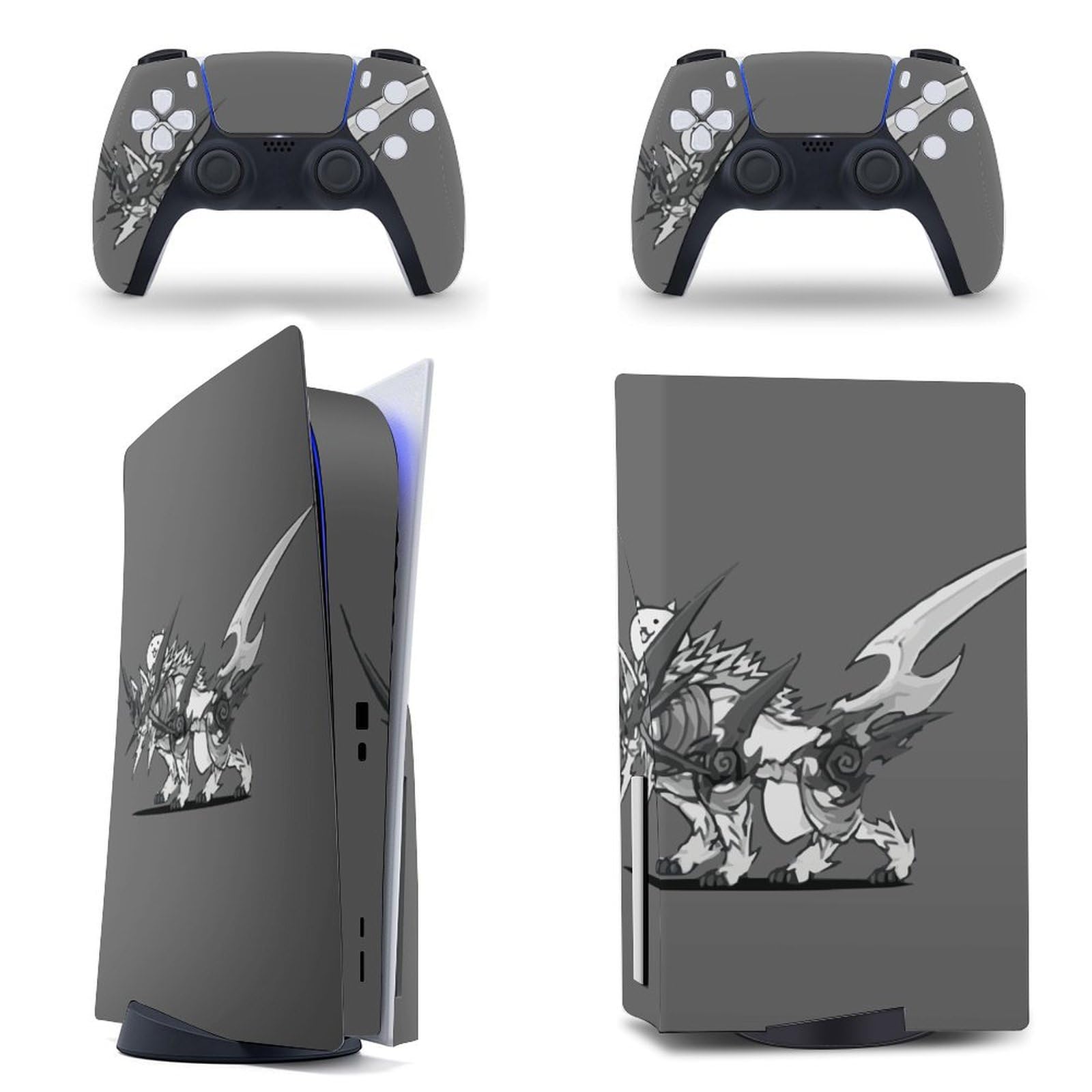 デカールスキン PS 5ディスク版コンソールと2つのコントローラー用のアニメデカールスキンビニールカバースキンラップ、気泡のない、耐 本物 デカールスキン  PS 5ディスク版コンソールと2つのコントローラー デカールスキン PS 5ディスク版コンソールと2つのコントローラー用のアニメデカールスキンビニールカバースキンラップ、気泡のない、耐