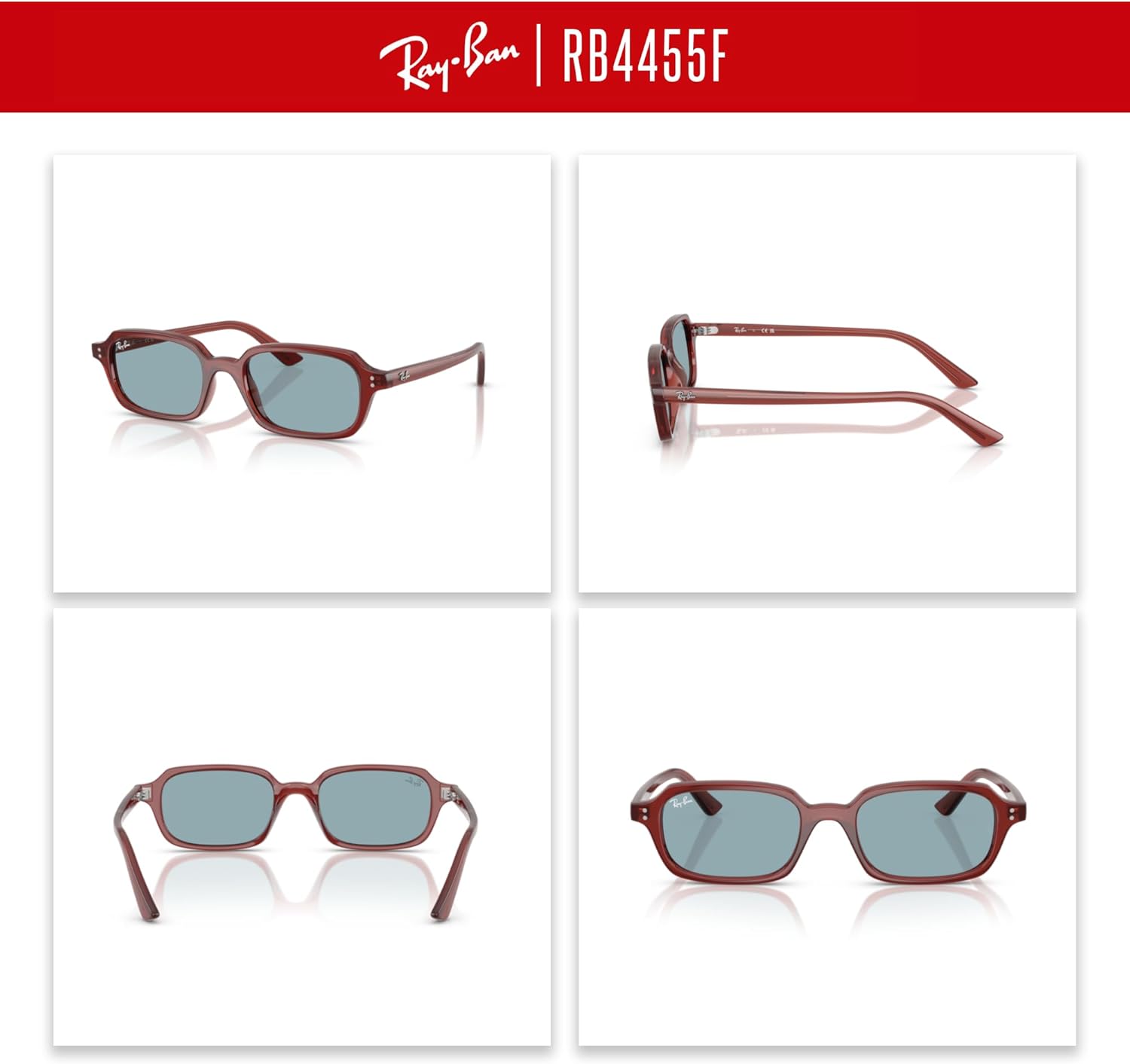 Ray-Ban RB4455F Zuri Pillow Sunglasses For Men For Women +BUNDLE with ACCESSORY EYEWEAR KIT