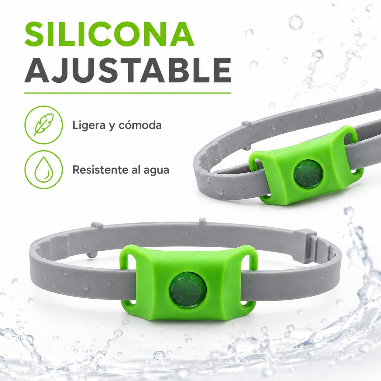 Aquality Collar Antiparasitario Gatos Perros con Cápsulas Reemplazables Difusor Natural Ajustable Resistente Al Agua para Paseos Exterior (Rojo)