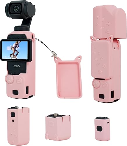 Funda protectora para DJI Osmo Pocket 3, Pocket3 Funda protectora de silicona compatible con DJI OSMO Pocket 3 Accesorios, Fashion OSMO Pocket 3