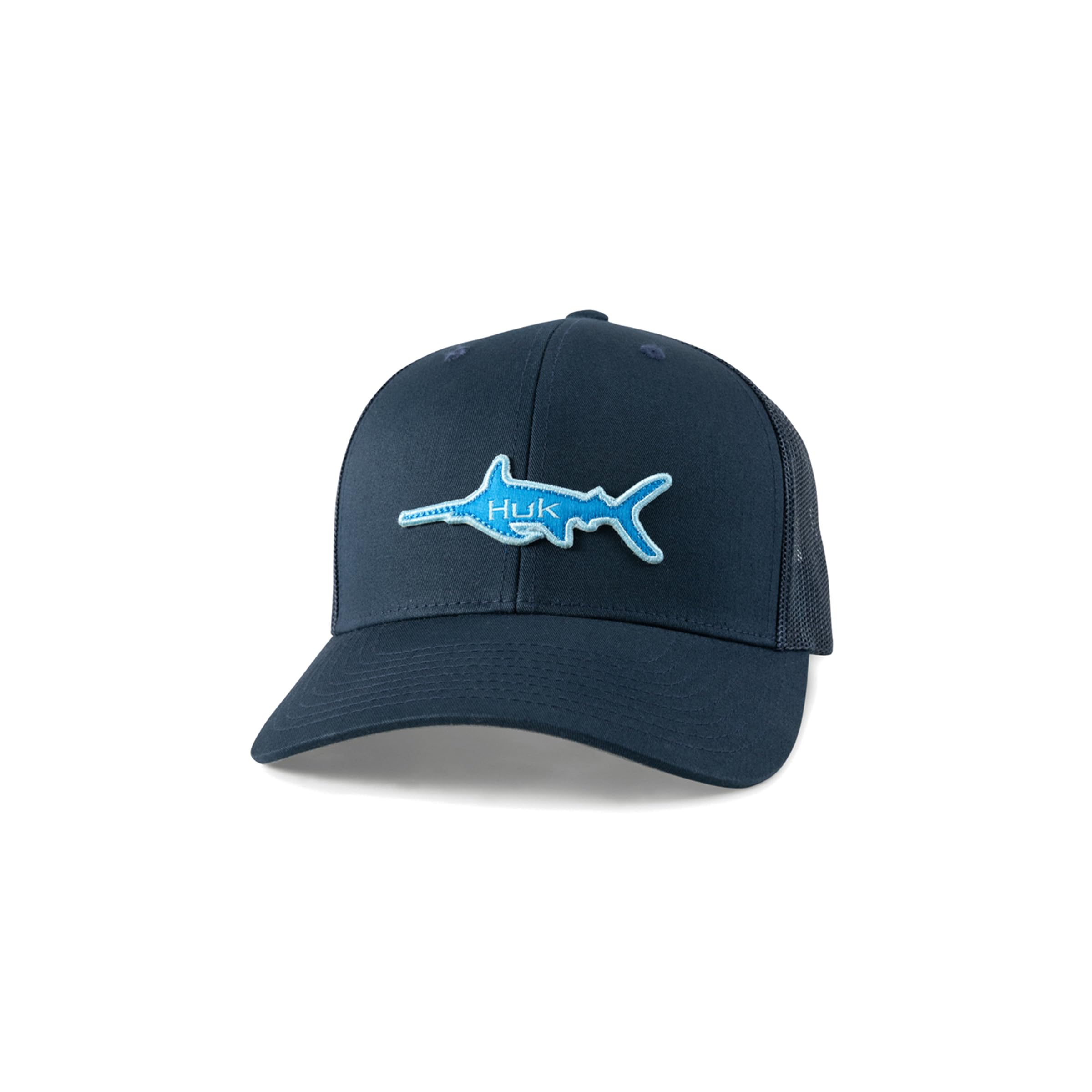 HUK Men's Mesh Trucker Snapback Hat | Anti-Glare Fishing Hat