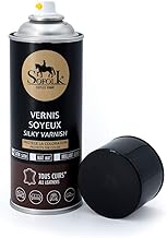 Sofolk - Vernis Soyeux pour Cuir - Vernis Protecteur Incolore - Protège et Entretient la Couleur et la Fleur du Cuir des Frottements - Satin, Aérosol 400ml