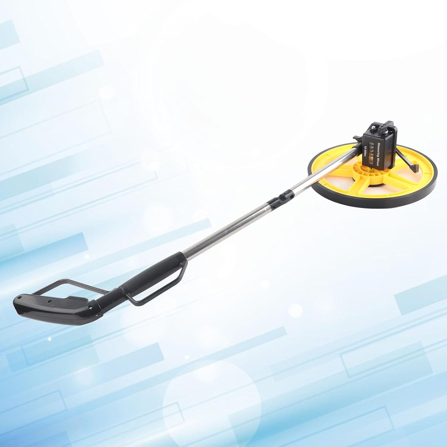 Measuring Wheel, Mechanical Range Measuring Wheel 9ft 10cm Accuracy Distance Measuring Roller with Handle Brake and Reset (LED mechanical wheel)