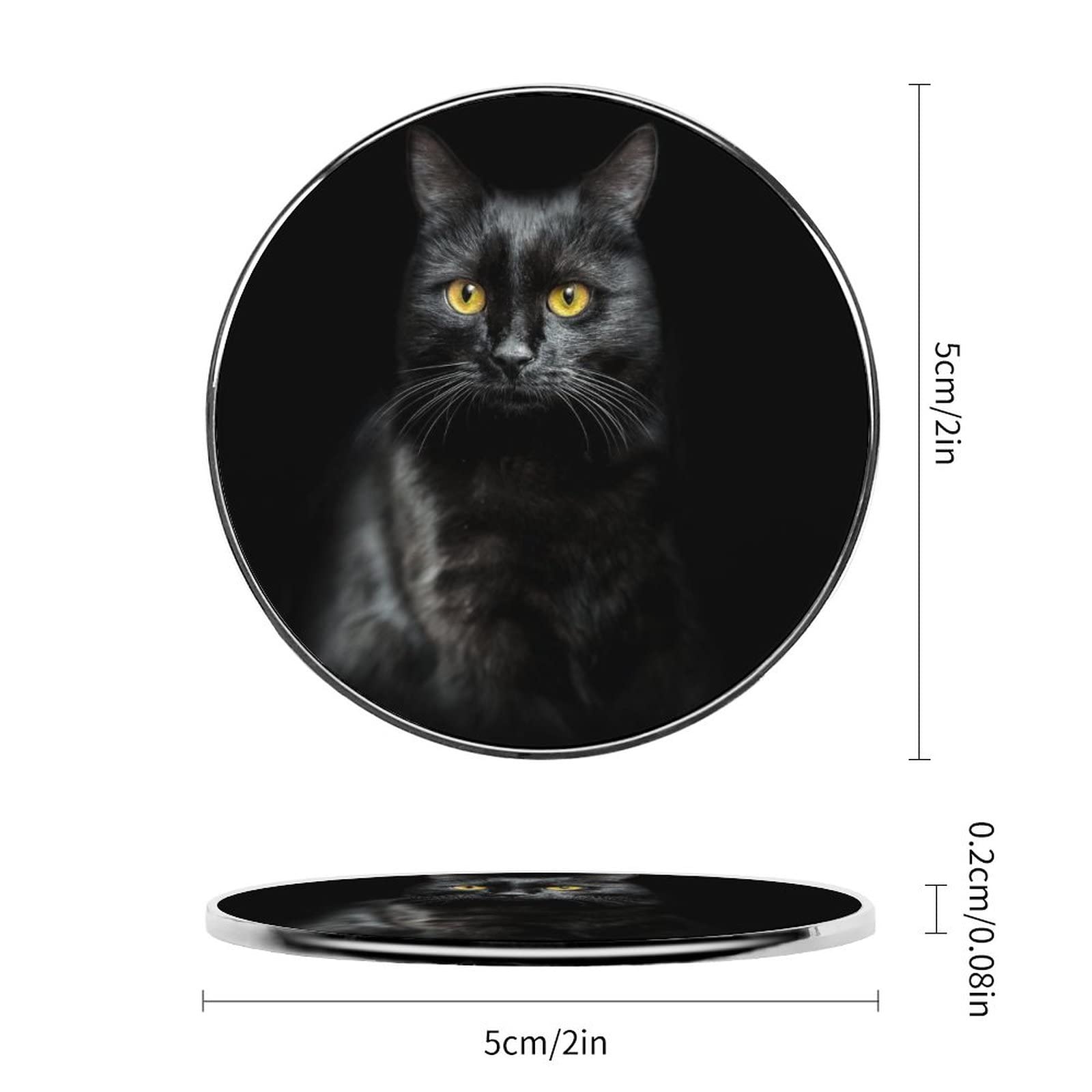 Lot De 24 Aimants De Réfrigérateur En Forme De Chat - Mini Petit Vintage Rétro - Pour Tableau En Acier Inoxydable - Pour Cuisine, Voiture, Bureau